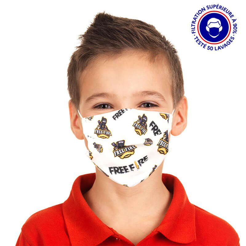Masque Enfant lavable 50 fois UNS1 Free Fire